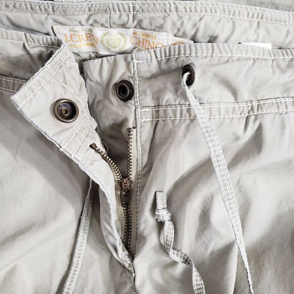 J.Crew Women's Cropped Pants Sz 10 Broken In Chino Weathered Classic Twill Draws - Picture 7 of 9